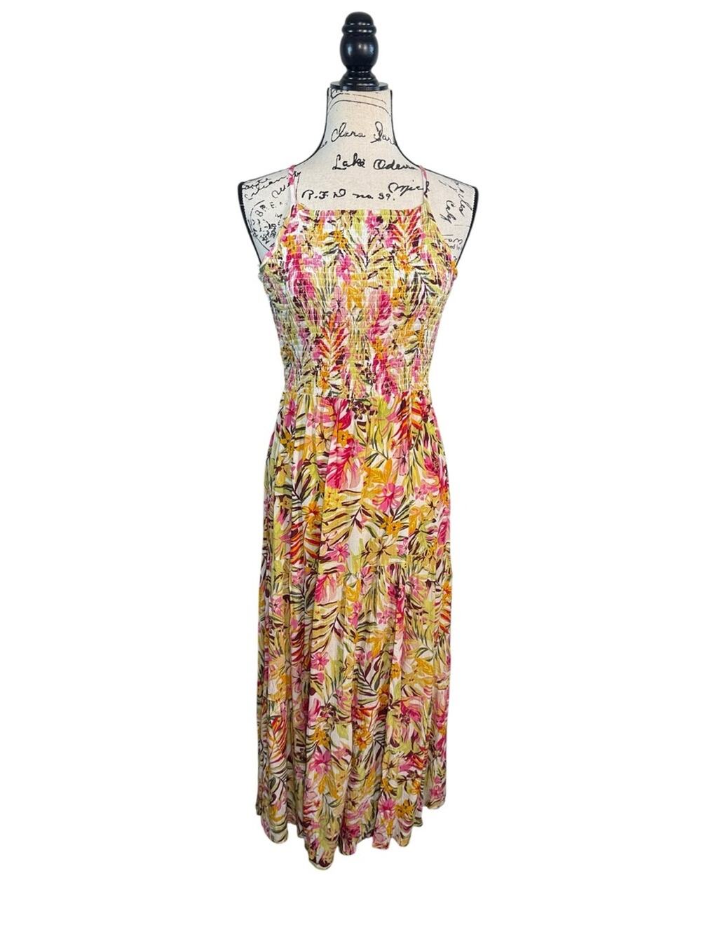 Rip Curl Copacabana Smocked Midi Sundress size Large
